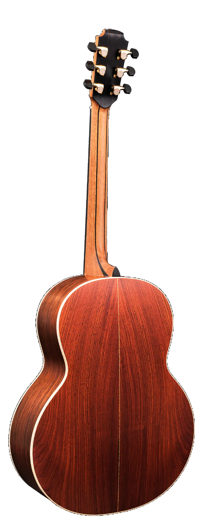 Rear view of Lowden Guitars 35 Series Cocobolo model