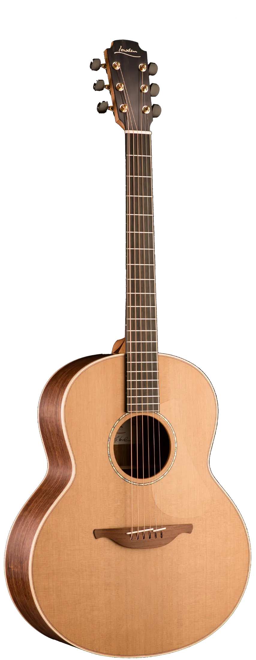 Front view of Lowden Guitars 35 Series Guatemalan Rosewood model