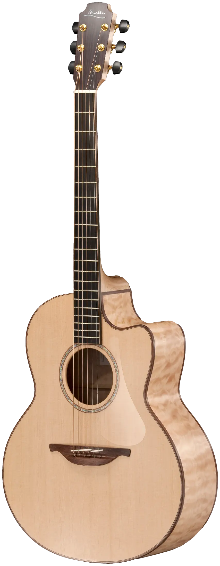 Front view of Lowden Guitars Signature Series Alex De Grassi model