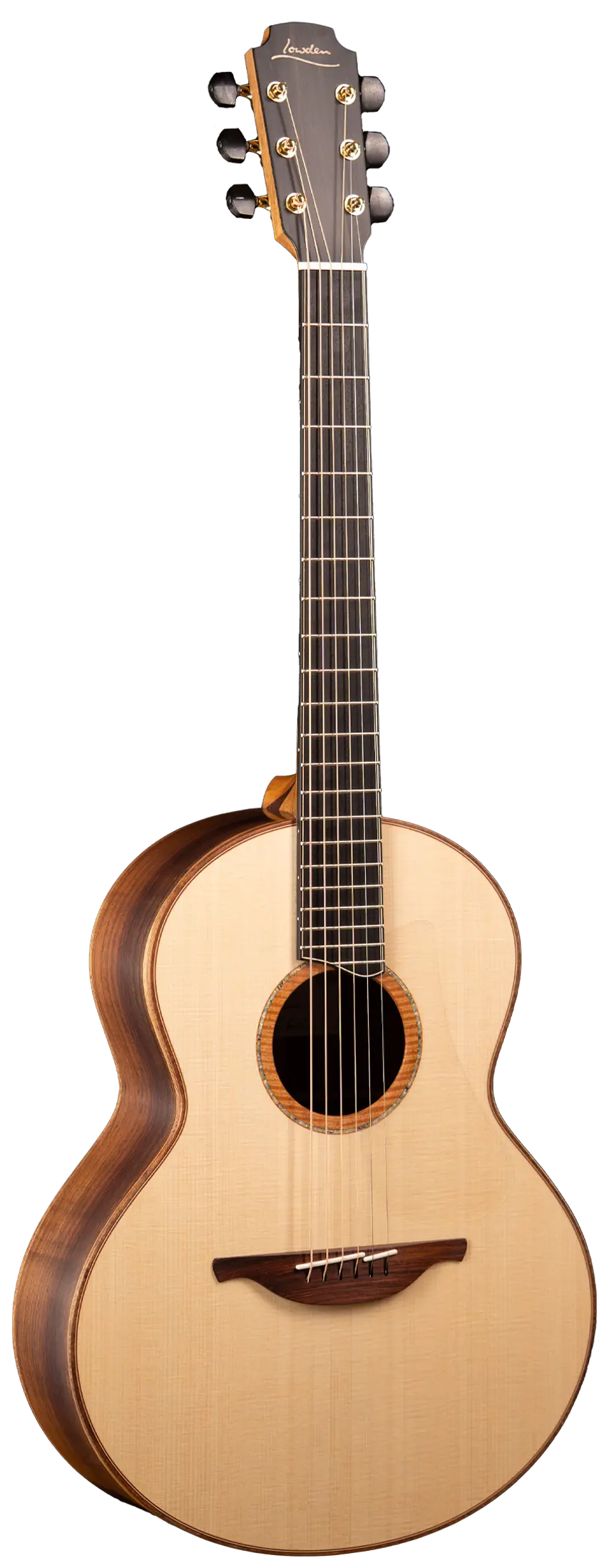 Front view of the Lowden Guitars 50 Series Guatemalan Rosewood model