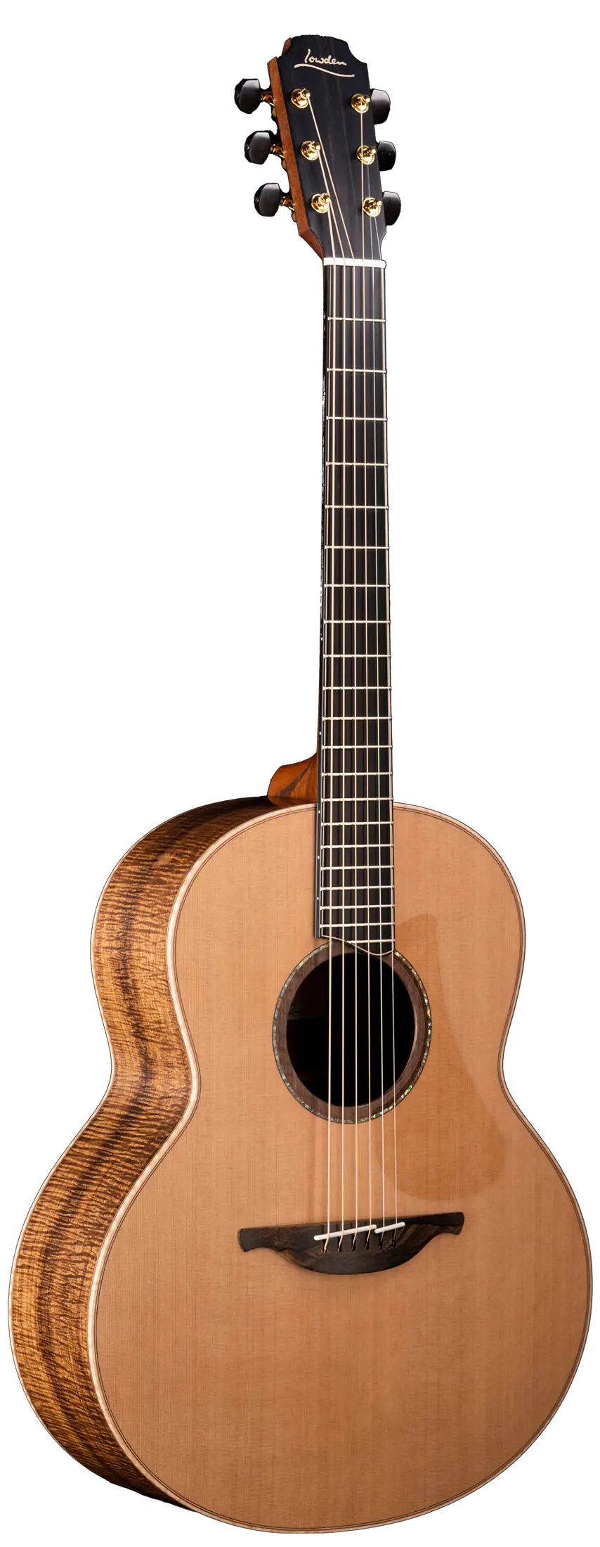 Front view of the Lowden Guitars 50 Series Tasmanian Blackwood model