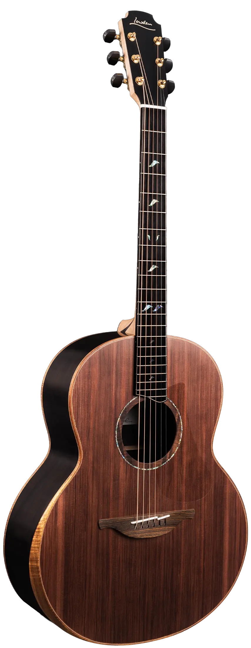 Front view of the Lowden Guitars 50 Series African Blackwood model
