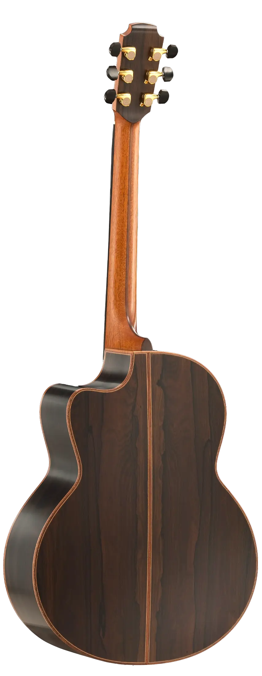 Rear view of Lowden Guitars Signature Series Richard Thompson model